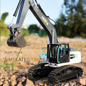 Yüksek teknoloji RC ekskavatör 2.4Ghz 9 kanal uzaktan kumanda mühendislik DAMPERLİ KAMYON alaşım simüle otomobil modeli elektronik oyuncaklar - Product Image 6