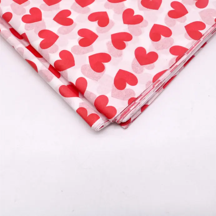 Custom Printed High Quality Wholesale Cute Packing Packaging Tissue Wrapping Paper Cellophane Sheets for Gift Box