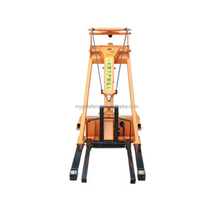 Tragbarer kleiner elektrisch-hydraulischer LKW mit gebogenem Arm, hand geschoben, elektrischer Gabelstapler für das einfache Laden des Restaurants - Product Image 2