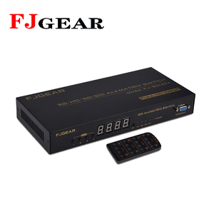 FJ-SDI404 Fjgear 4端口250兆赫矩阵切换器1080P高清3D风格电脑遥控金属Hdmi Sdi矩阵切换器12V - Product Image 6