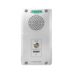 Terminal de intercomunicador de Audio de red POE, montaje en pared, altavoz incorporado, sistema de paginación de emergencia para interiores y exteriores