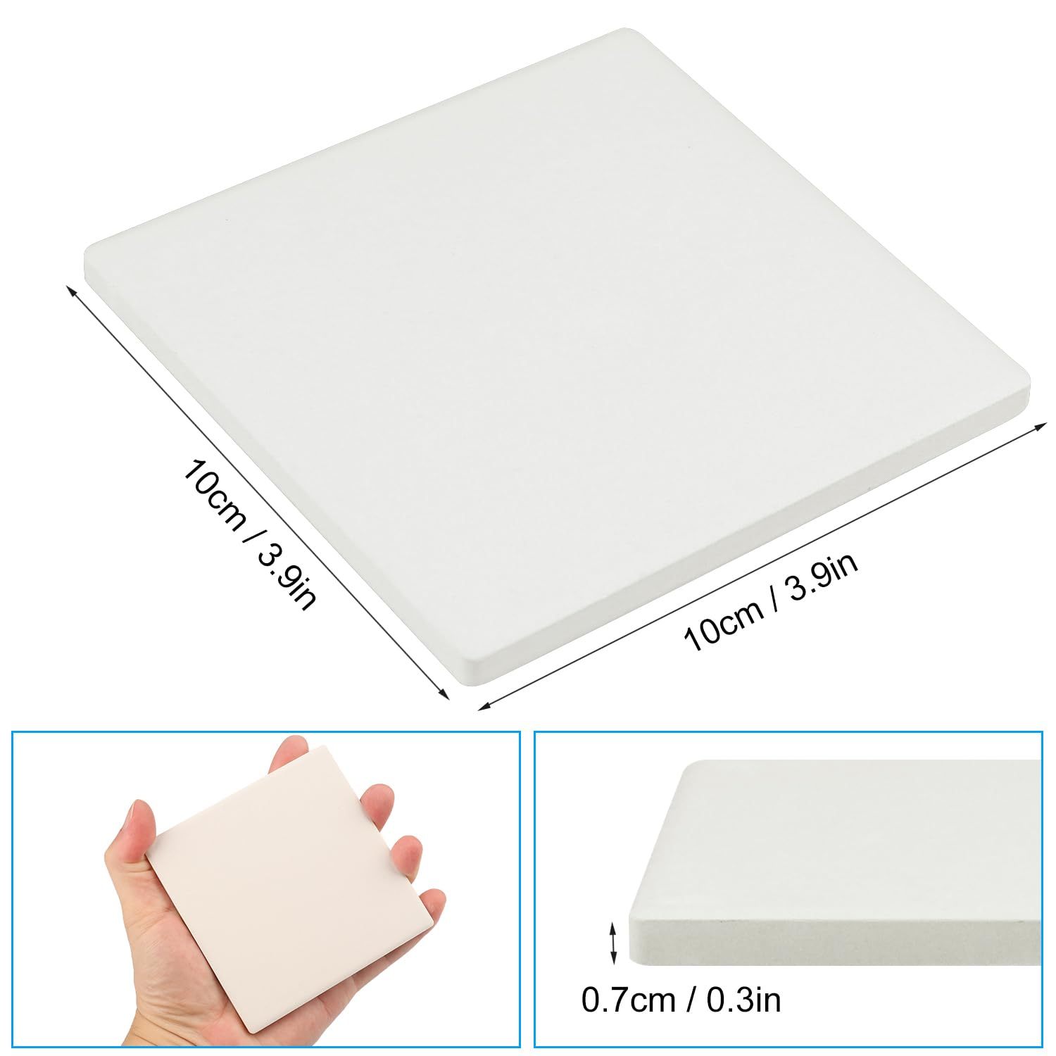 White Matte Square