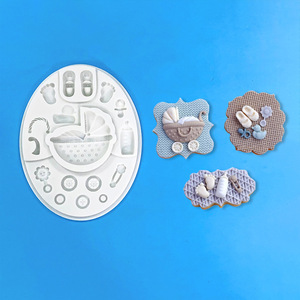 S120g Baby Themed <strong>Cart</strong> Button Foot <strong>Duck</strong> Silicone Mold Sugar Craft Fondant Tools Cake Decorating Mould Baking Tool DIY Kitchen - Product Image 2