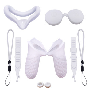 VR Accessories Manufacturer Promotion Silicone Protective Headset Cover Kit Face Pad Controller Grips for Oculus <strong>Quest</strong> 2 - Product Image 3