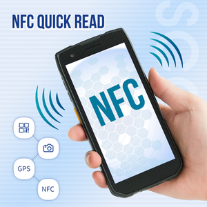5英寸坚固耐用的手持终端安卓Pdas Nfc Sim手持二维码扫描仪掌上电脑安卓4g 12带票扫描仪 - Product Image 4