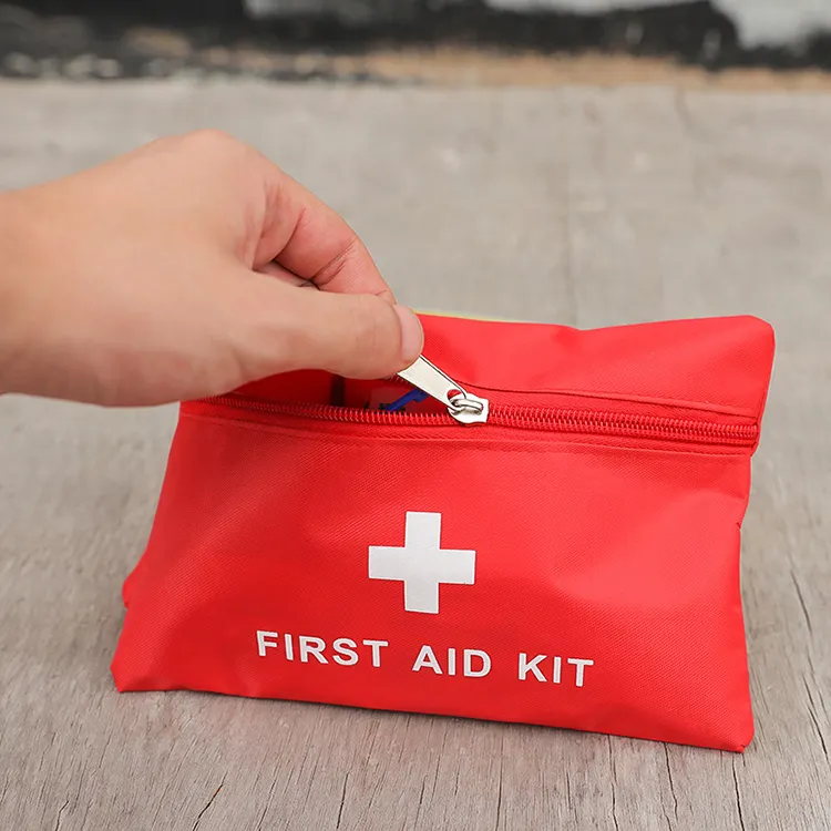 M2414 Logo personalizzato all'ingrosso Kit di stoccaggio portatile da viaggio pronto soccorso borsa vuota Mini sacchetto di pronto soccorso medico di emergenza Kit di pronto soccorso borse