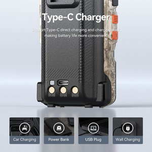 Baofeng UV-K69 Walkie Talkie 5W UV-K6 UV-K61 hai cách phát thanh 50-600MHz đầy đủ ban nhạc nhận được Loại C phí không khí ban nhạc DTMF noaa - Product Image 4