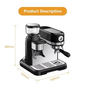 3602 Halbautomat ische Express-Espresso maschine Profession elle Cappuccino-Espresso maschine Kaffee maschine mit Mühle - Product Image 6