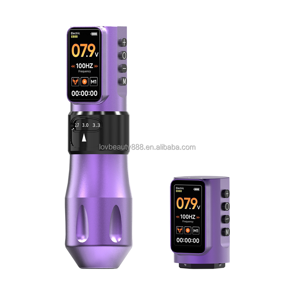 2 piles violettes