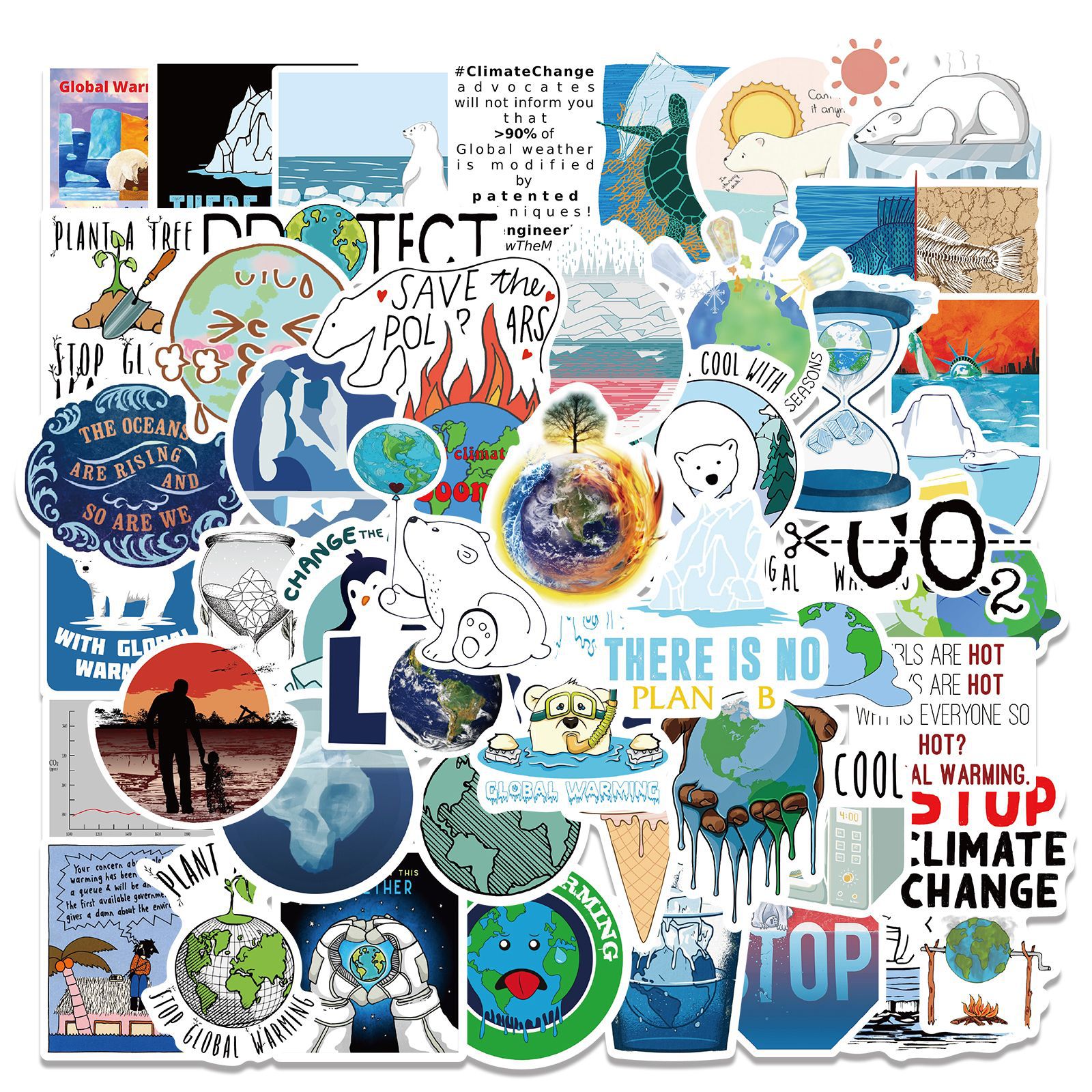 50Pcs Climat Mondial-02