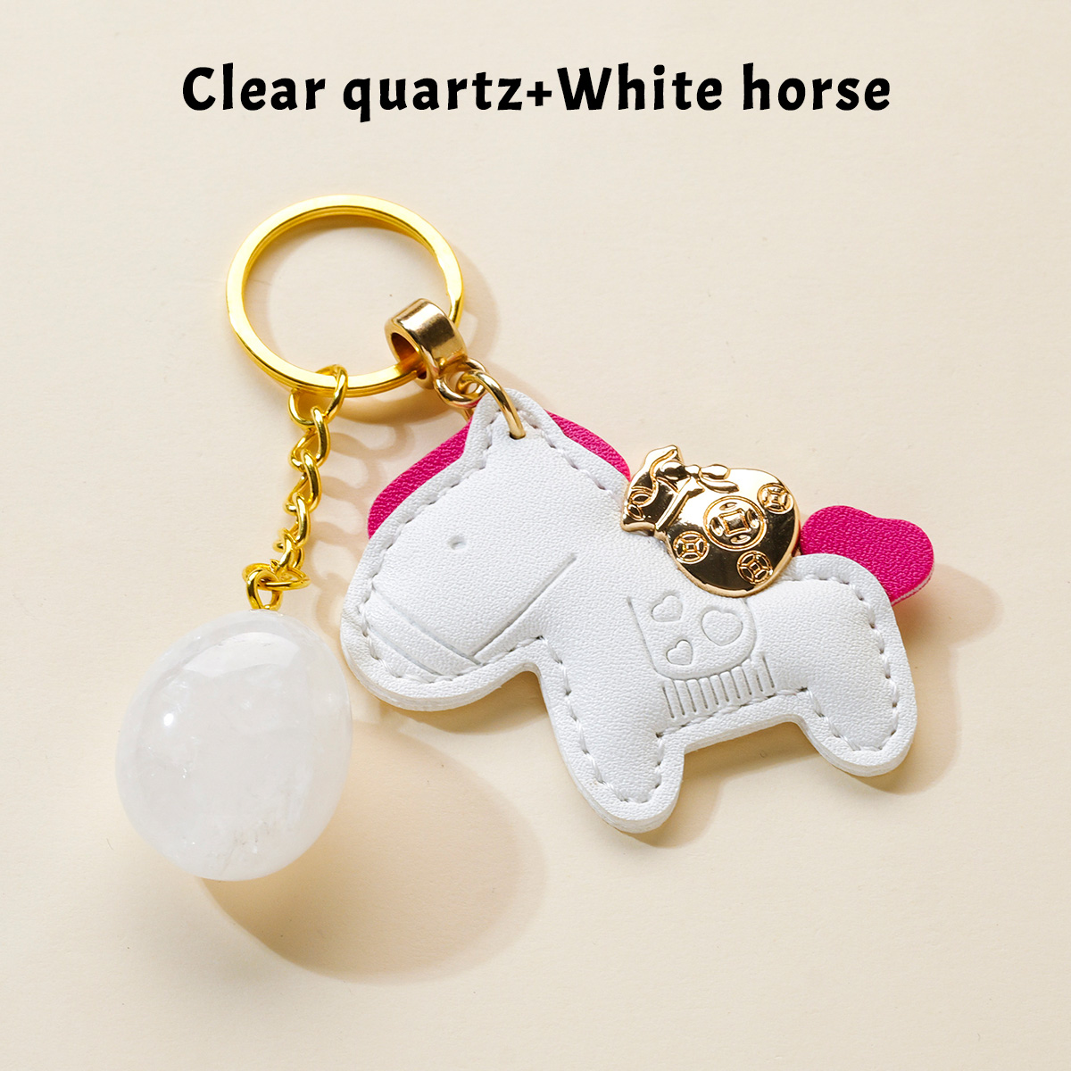 quartz clair + cheval blanc