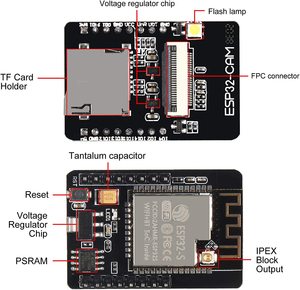 (Componenti elettronici) scheda di sviluppo ESP32 CAM con modulo telecamera OV2640 ESP32-CAM modulo telecamera WiFi - Product Image 4
