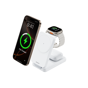 15W高速ワイヤレス充電器デスクトップ充電ステーション磁気出力3-in-1 Type-C PD機能1年保証 - Product Image 3
