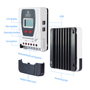 Контроллер мощности LDSOLAR pwm 30A 40A 50A 60A 12V 24V controlador от солнечной батареи - Product Image 3