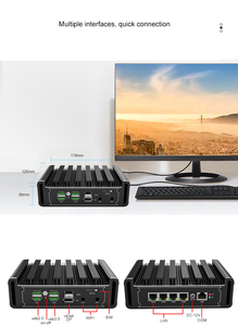 Mini computadora Intel Core I7 Linux Win10 Arm Fanless Mini Desktop Barebone PC portátil personal - Product Image 5