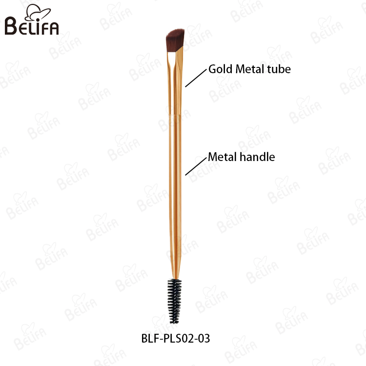 BLF-PLS02-03 Gold tube+Brown hair