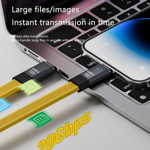 100w usb c לסוג c 3.2 כבל נתונים צבעוני טעינה מהירה 20gbps max transmissipn קצב otg 8k HD עבור וידאו אוזניות אוזניות טלוויזיה אוזניות