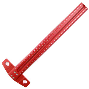 T Type Line Ruler Woodworking Ruler Carpenter Measuring High-precision <strong>Scriber</strong> <strong>Hole</strong> Scale Ruler Marking Gauge DIY Tools - Product Image 2