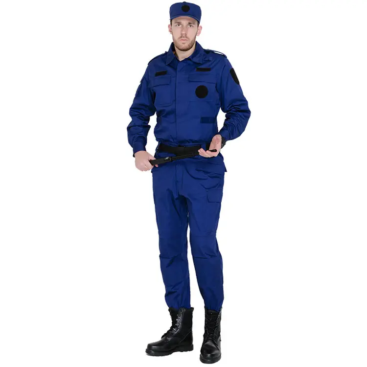 Uniforme de seguridad alemán para el aeropuerto, uniformes de guardia de seguridad, muestras de etiquetas