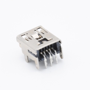 迷你5针母<span class=keywords><strong>USB</strong></span> <span class=keywords><strong>b</strong></span>型插座连接器90度水平倾角，用于PCB <span class=keywords><strong>USB</strong></span>连接器