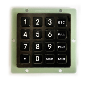 Ghe แป้นพิมพ์ตัวเลขแบบฝังสแตนเลสสตีล IP65โรงงาน K16T ghe สแตนเลสสตีล UART TTL - Product Image 3