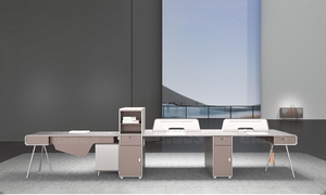 Alta Qualidade Mdf Executivo Computer Manager Office Móveis Workstation Tabela Moderna Modular Staff Working Desk