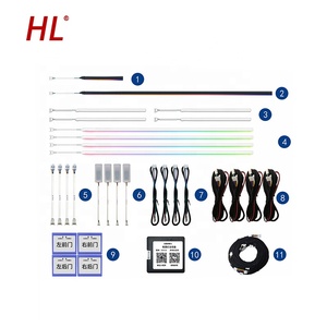 Yeni tasarım otomobil iç LED ışık otomatik aydınlatma sistemleri BMW 5 serisi F10-F18 için dinamik ortam ışığı - Product Image 2