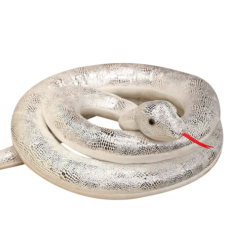 Jouet en peluche Piebald Python serpent émulé