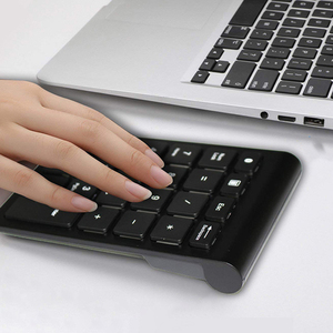 Teclado negro 22 teclas MIni Numpad Bt Teclado numérico Compatible con Windows iOS Android