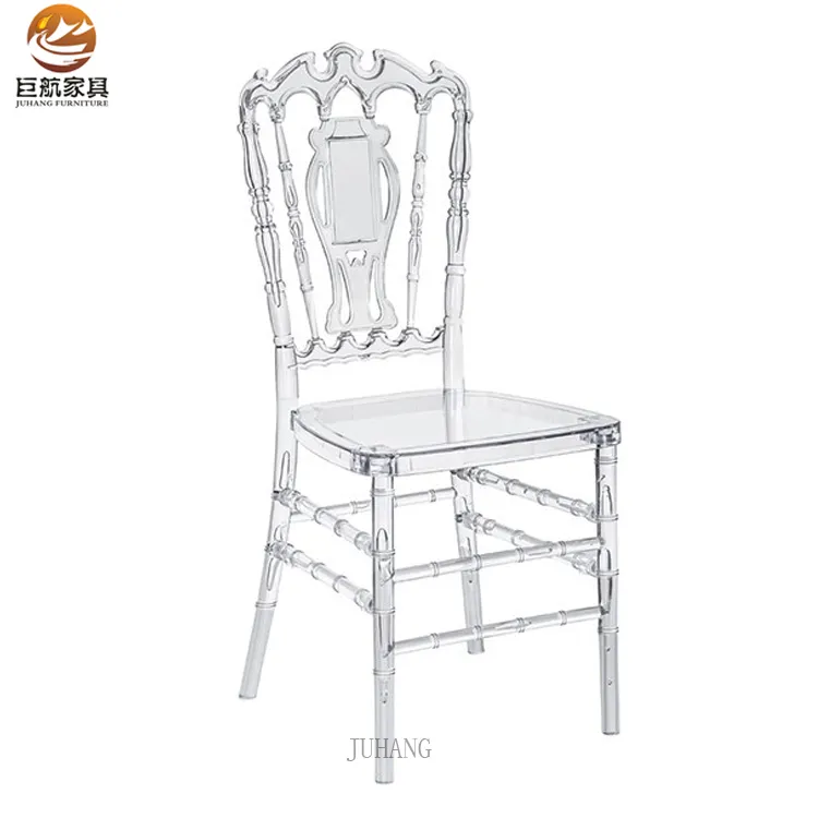 JH-SZ7 de moda claro plástico de la pc de la familia real silla chiavari para eventos