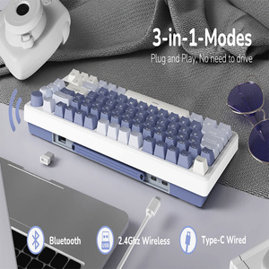 2025 nuevas 61 teclas compatibles con varios idiomas Mini Teclado mecánico de oficina multicolor de estilo multicolor para juegos - Product Image 4