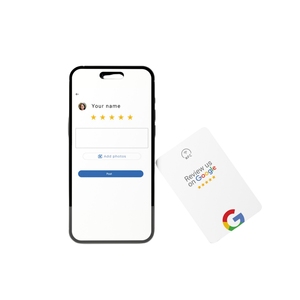 <strong>QR</strong> <strong>Code</strong> Digital Business Card Programmable PVC Plastic Custom NFC Google Review Cards - Product Image 3