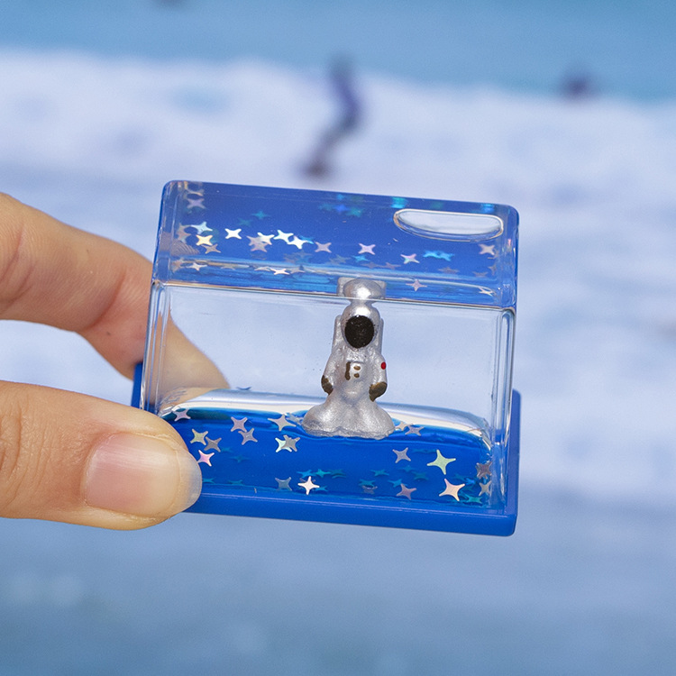 Mini petit rectangulaire-argent astronaute