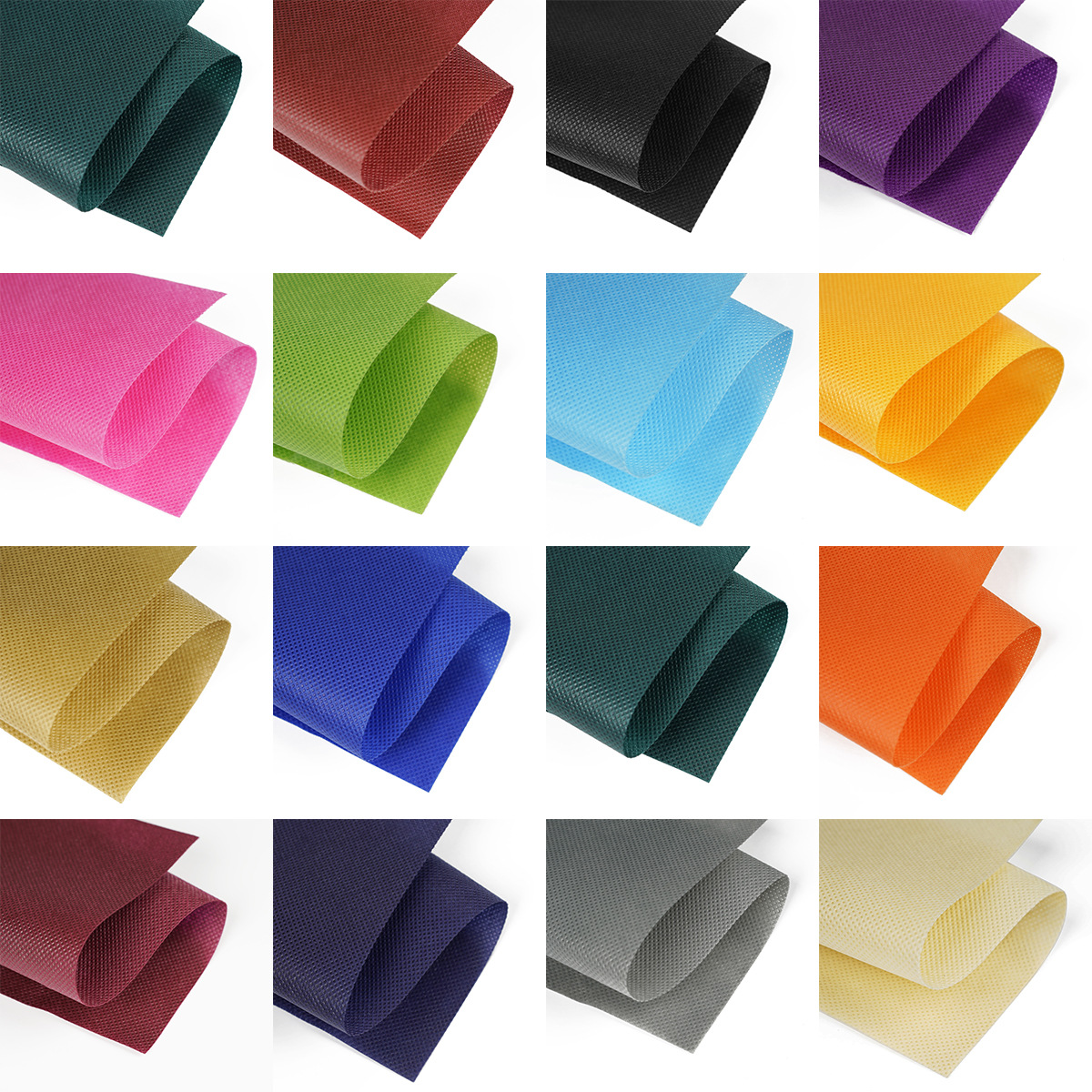 Custom colored nonwoven fabric