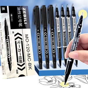 小型の双頭インクマーカーを学習してマーキングするための高品質のマーカーペン双頭ペンの卸売 - Product Image 1