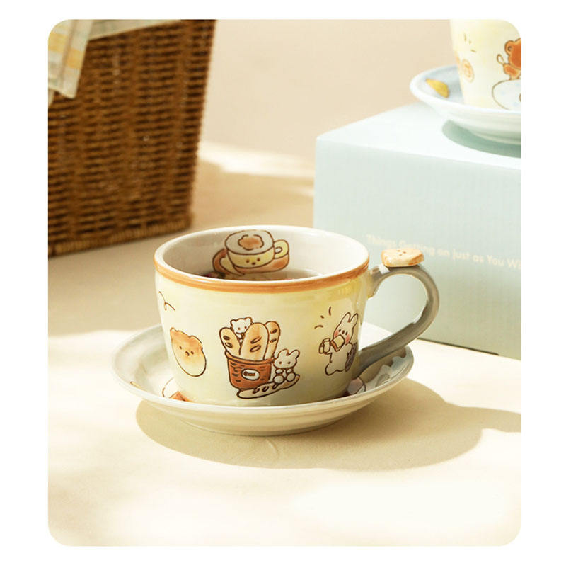 rabbit mug and saucer set