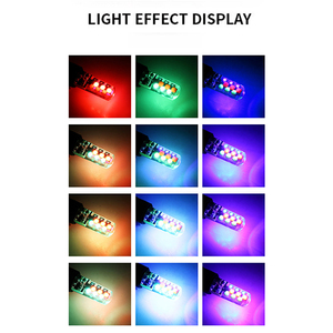 โรงงานส่วนลด Strobe Light T10 RGB โคมไฟรีโมทคอนโทรล Cob ความกว้างหลอดไฟซิลิคอนสําหรับเปิดระบบไฟส่องสว่างภายในอัตโนมัติ - Product Image 5