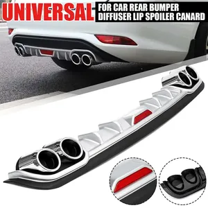 120/128 evrensel araba arka tampon difüzör dudak bagaj Spoiler arka difüzör koruyucu Canard Audi için KIA için BMW için Benz - Product Image 1