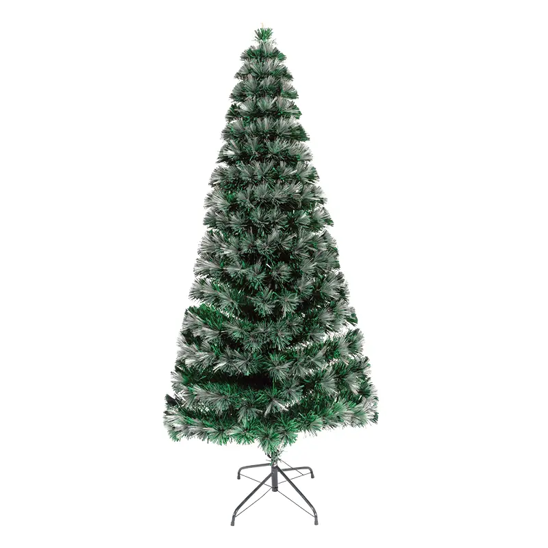 6ft-9ft su misura verde PE materiale cono stile pino albero di natale con supporto in metallo