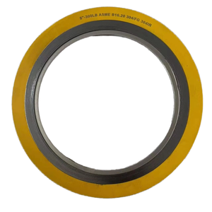 Yellow CG And CGI SS316/SS304 Spiral Wound <strong>Gasket</strong> ASME B16.20 Flange <strong>Gasket</strong> Ring <strong>Gasket</strong>