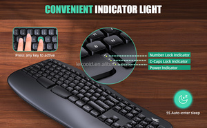 Teclado inalámbrico Bluetooth Diseño ultrafino, teclas silenciosas compatibles con IOS/Android/Windows Soporte OEM - Product Image 4