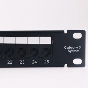 Nuevo panel de conexión de voz de datos Cat3 de 25 puertos, piezas de telecomunicaciones, sistemas de red heredados compatibles para cableado centralizado de sala de servidores - Product Image 3