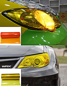 0.3 * 8mPVCティントカーライトフォイル自己粘着カラー車両フォグライトステッカー自動ヘッドライトティントラップビニールフィルム工場 - Product Image 2