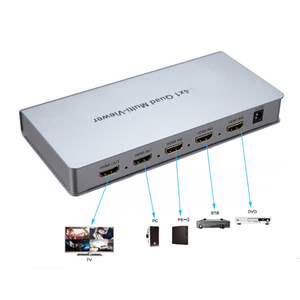 Señal DE VIDEO 4x1 Quad Multi-VIEWER Seamless Switcher 1080p 4 Entrada 1 Salida Video Multi Viewer Switch