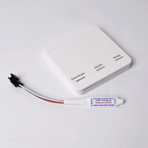 LED-Lauflicht steuerung 12V 24V Mini-RF-Funk-LED-Fernbedienung für LED-Streifen mit weißem fließendem Wasser