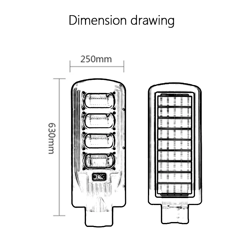 street light solar lamparas led all in one solar lighting lamps sensor outdoor waterproof remote control exteriores street light