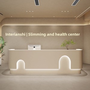 Hiện đại tối giản gỗ rắn sơn mài bàn tiếp tân hợp thời trang công ty nhỏ quầy lễ tân cửa hàng quần áo cửa hàng làm đẹp - Product Image 2
