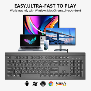 COUSO volle Größe verdrahtet tastaturen Tastatur ergonomisch wassertropfen-Tastaturen optische Tastatur Computer-Bürotastatur