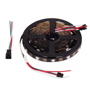 LED WS2812B สีดำ/ขาว PCB ม้าแข่ง LED Strip 10มม. 12มม. WS2812สมาร์ท RGB Led Strip Light74Leds - Product Image 4