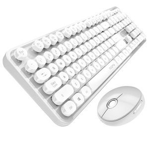 OUND & amp; outon & amp; eycap & amp; eyboard & amp; Ouse & amp; et para omputer & amp; aptop AC 2,4 AC Wireless Cute Keyboard para ffffice home - Product Image 3